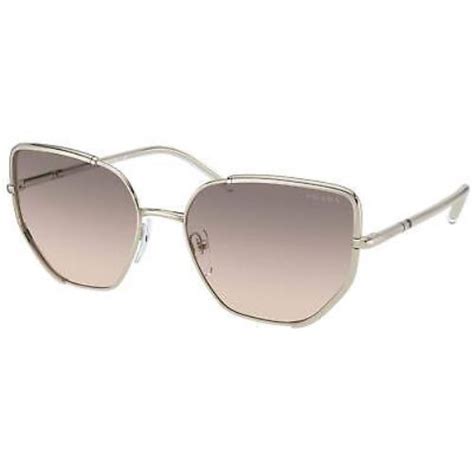 prada sunglasses pale gold mirror gold|58mm gradient pilot sunglasses Prada.